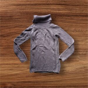 Guess Est 1981 Reg Gray knit sweater turtleneck zip up neck cute warm knit XS